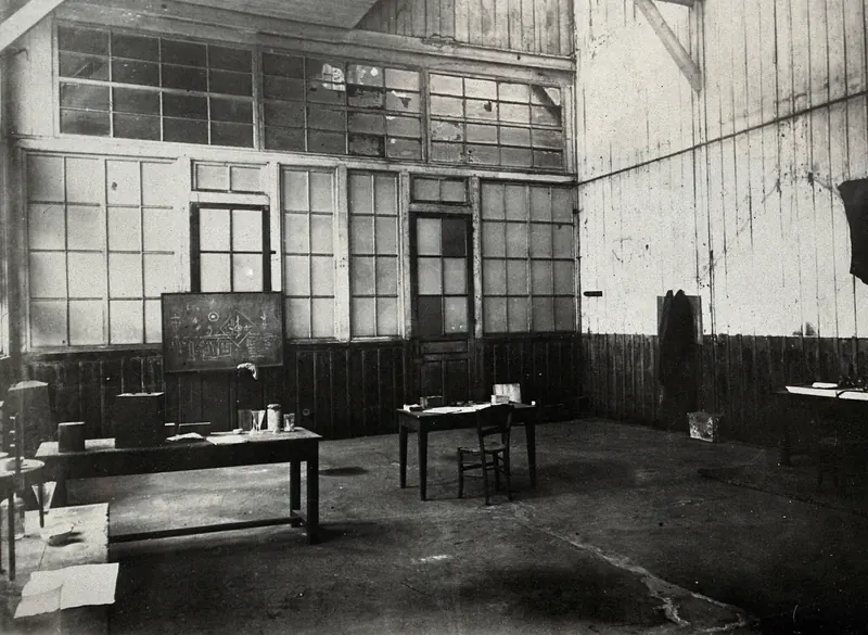 Pierre and Marie Curie's laboratory