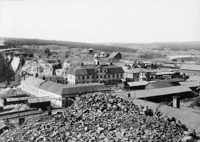The Great Pit at the Falun copper mine