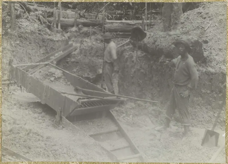 Gold seekers, a nineteenth century photograph