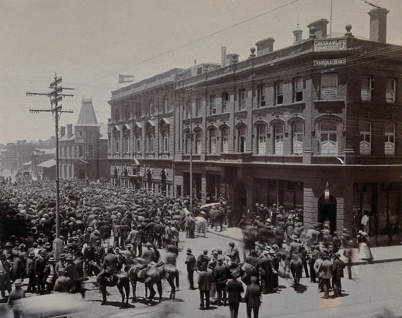 Offices of the Gold Fields company in Johannesburg, 1896