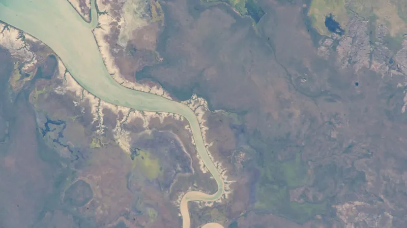 The Kakadu savanna of Australia's Northern Territory seen from the International Space Station