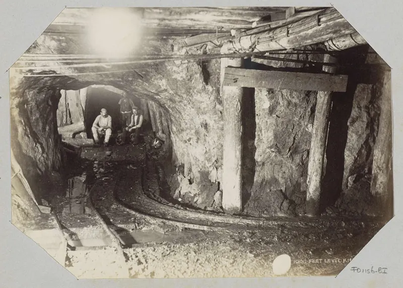The 1,000 foot level of the Kimberley mine