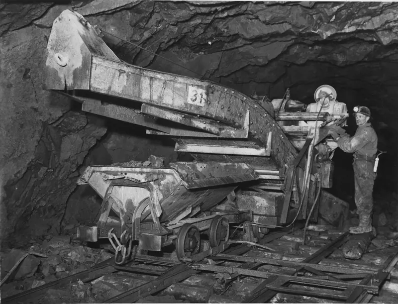 Loading ore in the mine at Kiruna