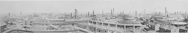 Panorama of the Krupp works at Essen
