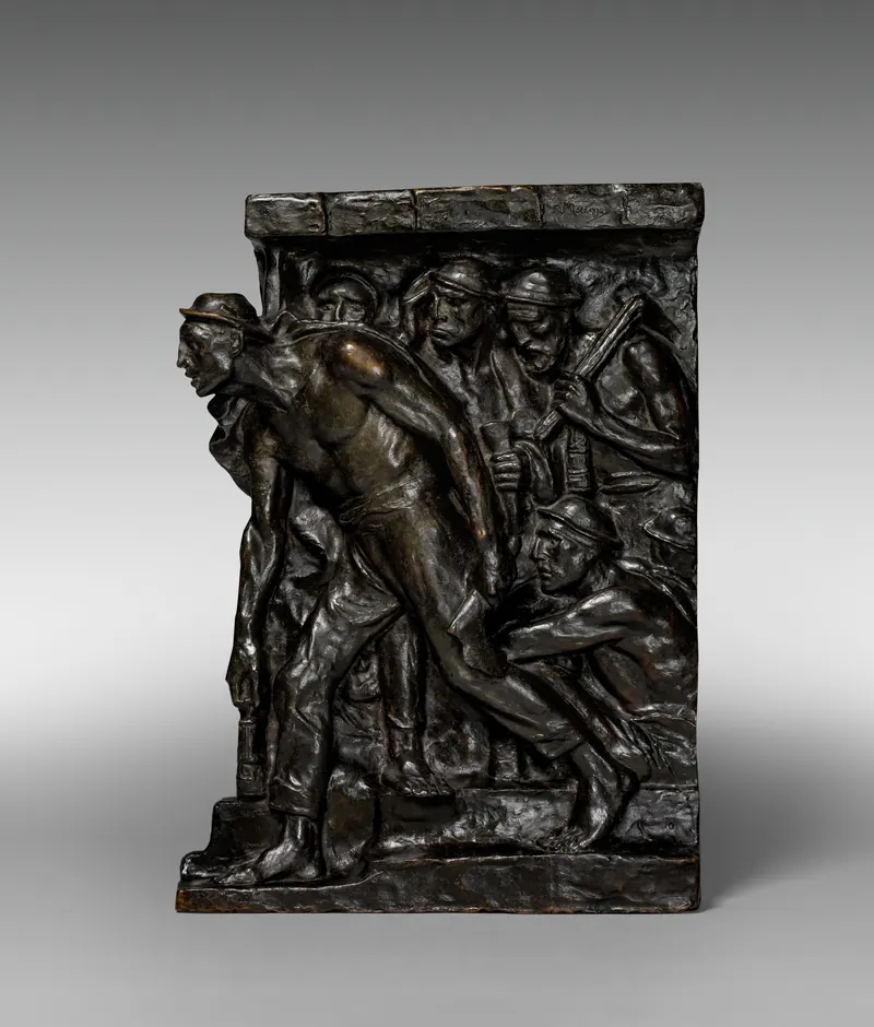Constantin Meunier's print The Miners