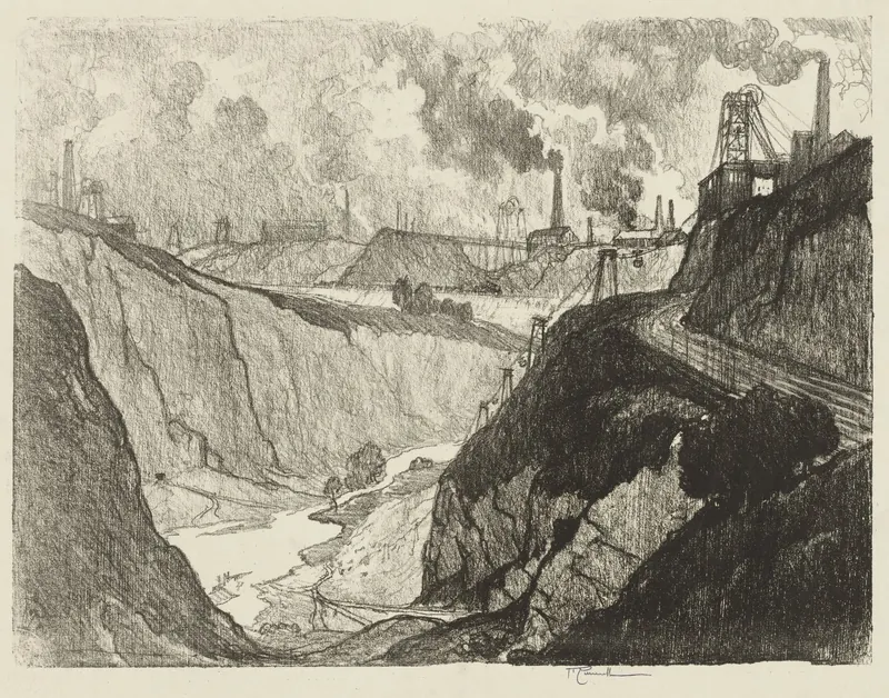 Joseph Pennell's print of iron and coal mines