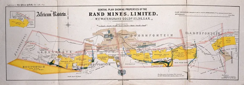 Map of the Rand mines