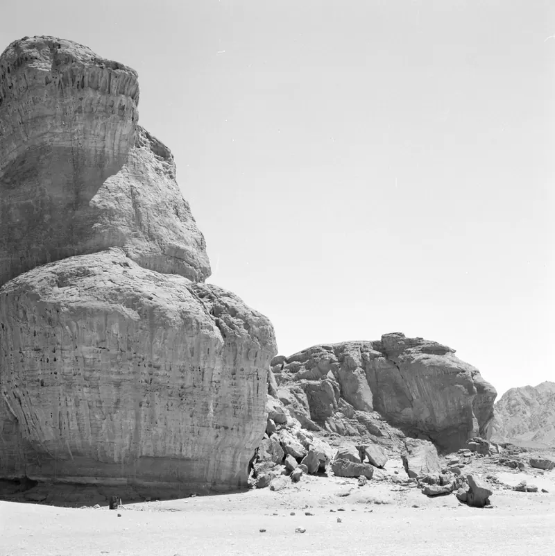 Sandstone cliffs known as Solomon's Pillars at Timna
