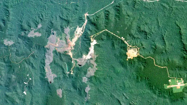 Carajás from orbit in 1984