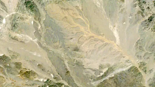 Oyu Tolgoi from orbit in 1986