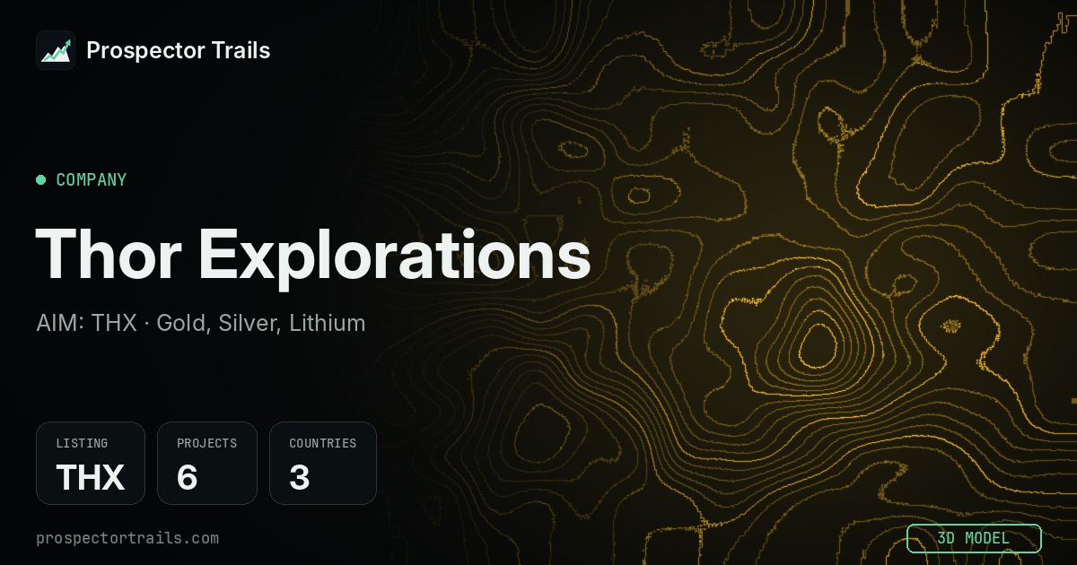 Thor Explorations announcements · Prospector Trails